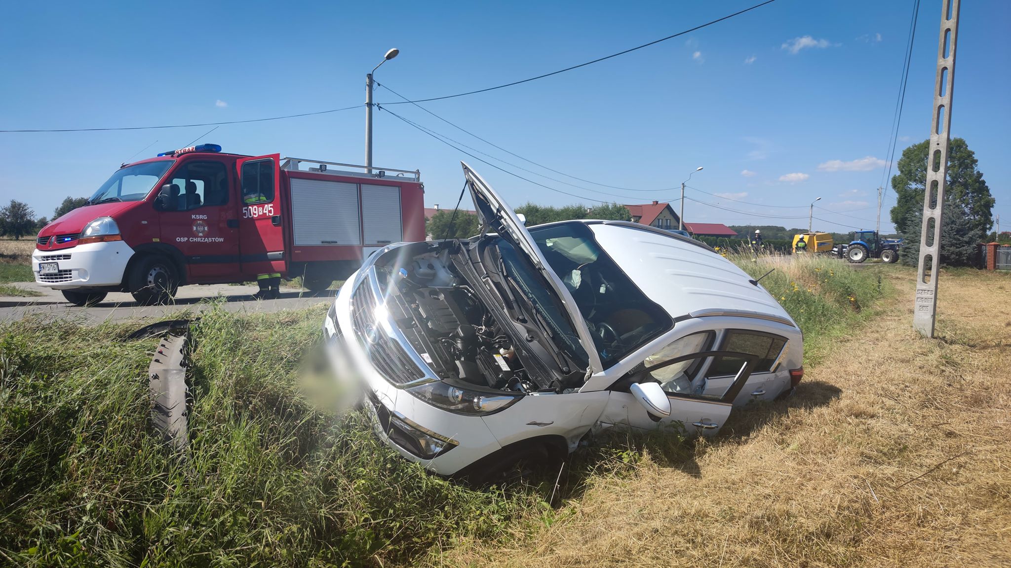 Droga Złotniki - Chrząstów zablokowana! [FOTO] - Zdjęcie główne