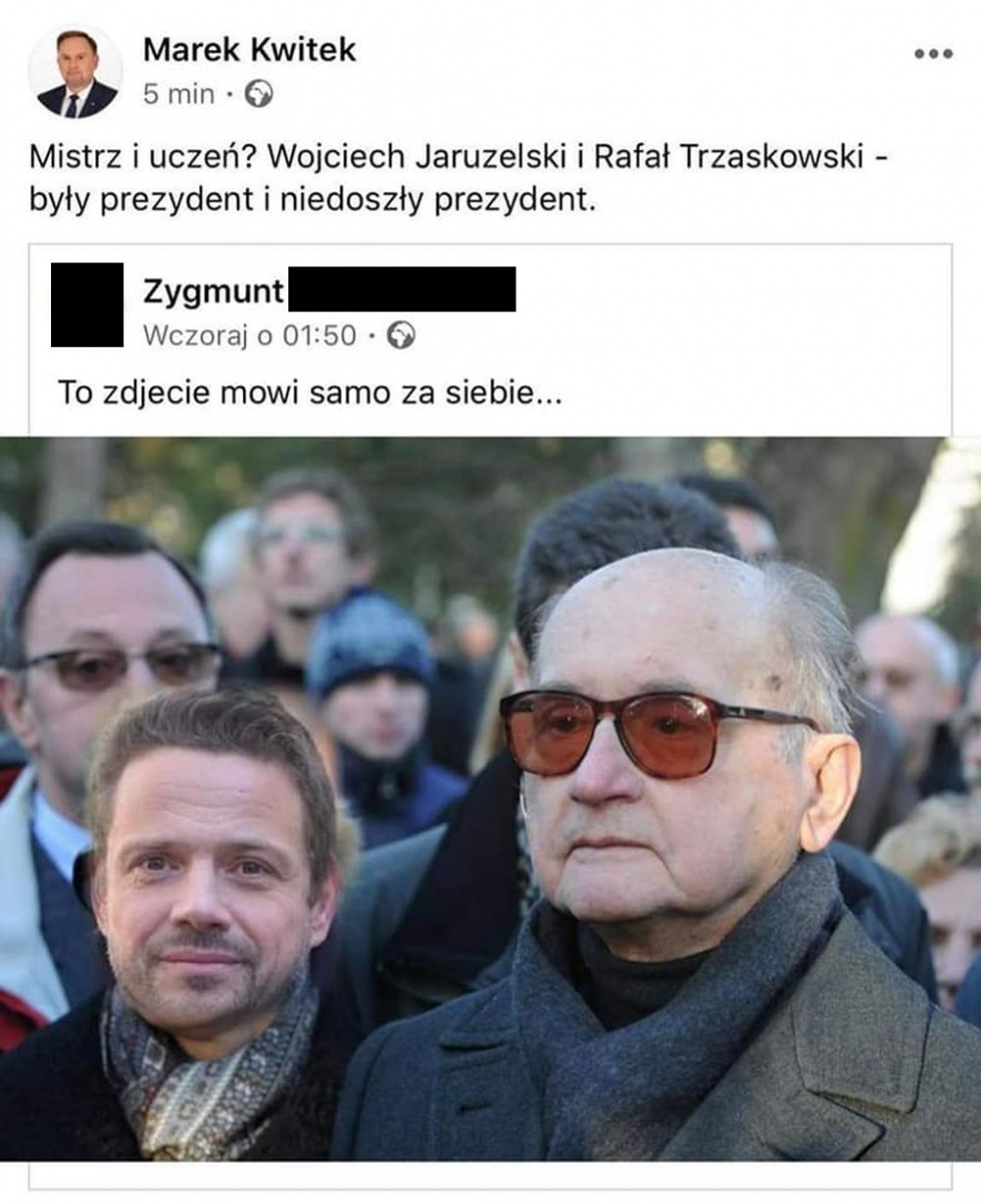 POSEŁ PiS rozpowszechniał fotomontaż z doklejonym Trzaskowskim - Zdjęcie główne