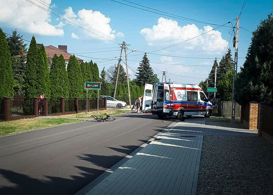 Potrącenie rowerzysty. Droga zablokowana! - Zdjęcie główne