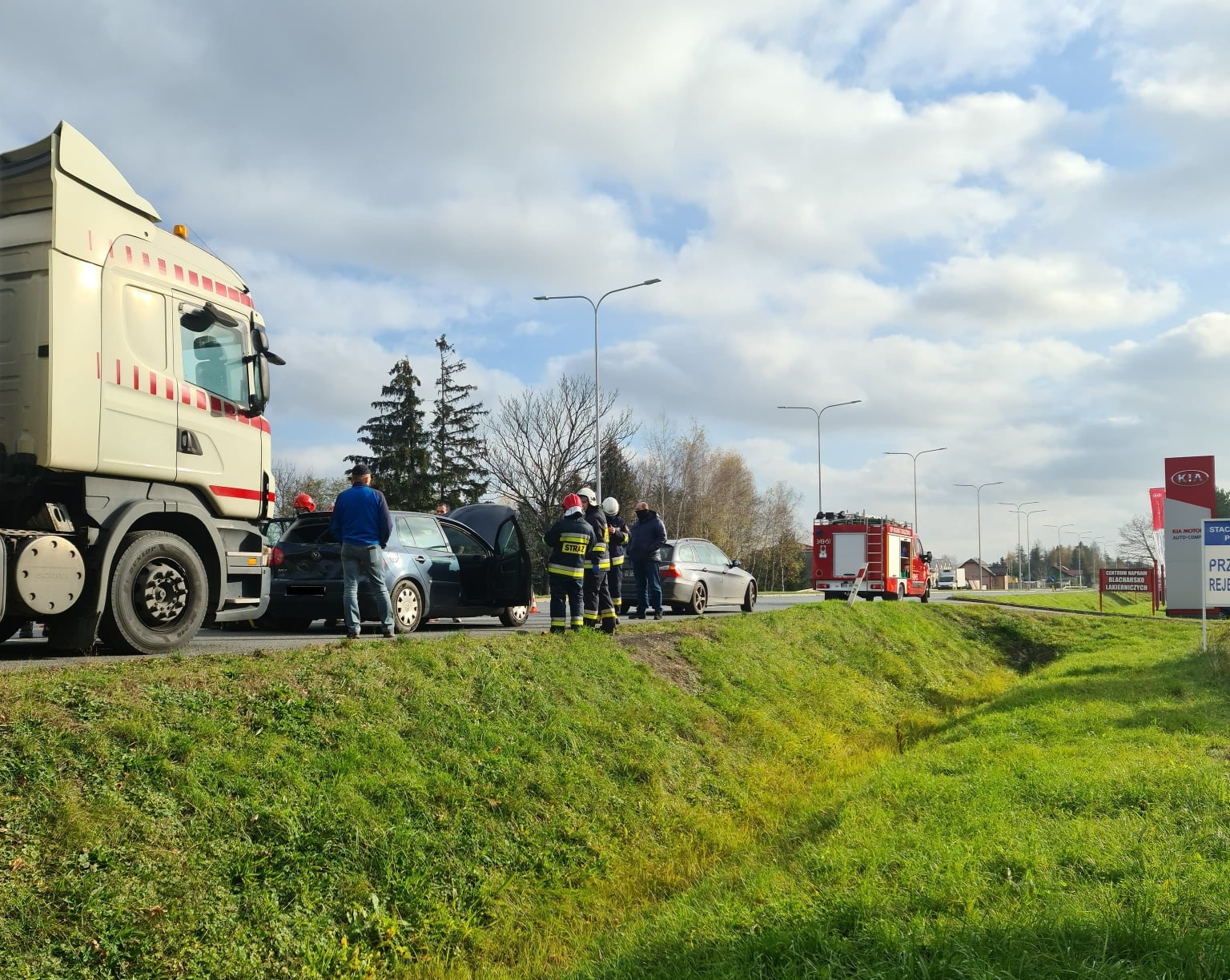 Podkarpacie. TIR najechał na osobówkę [FOTO] - Zdjęcie główne