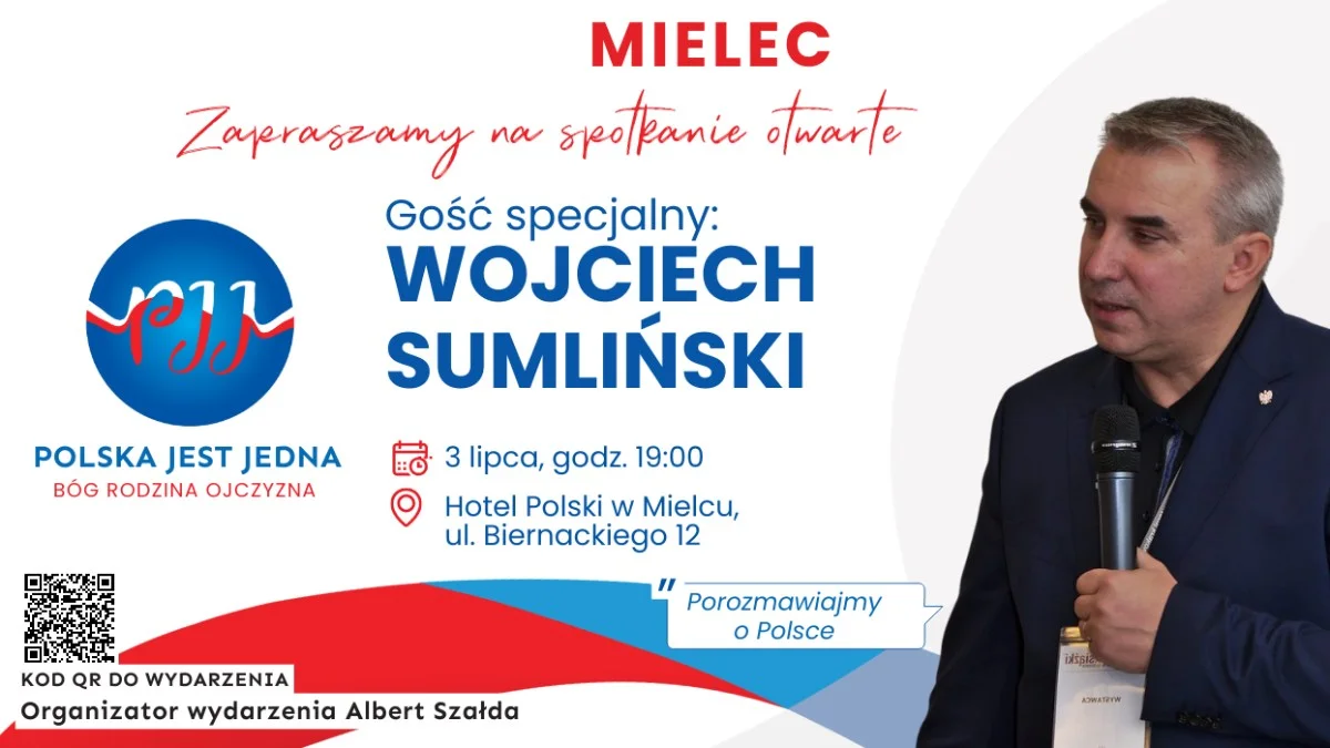 Zaproszenie na Spotkanie Otwarte z Wojciechem Sumlińskim - Zdjęcie główne