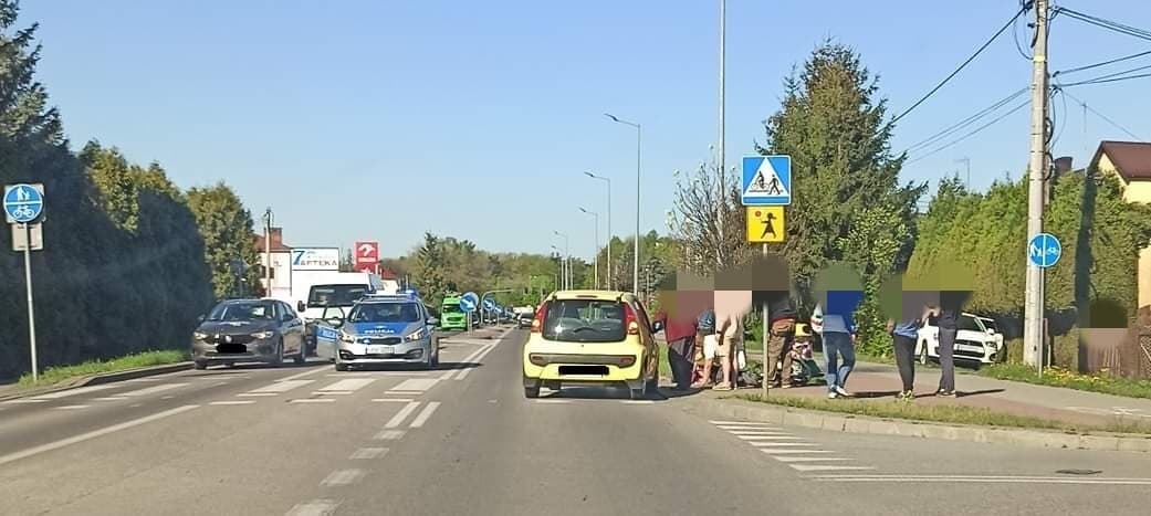 Wypadek na Wolności. Potrącony rowerzysta  - Zdjęcie główne