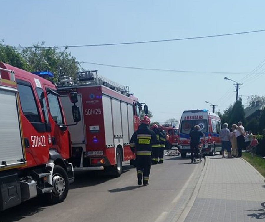 Wypadek! Potrącenie w rowerzysty Kiełkowie. Ruch utrudniony [AKTUALIZACJA] - Zdjęcie główne