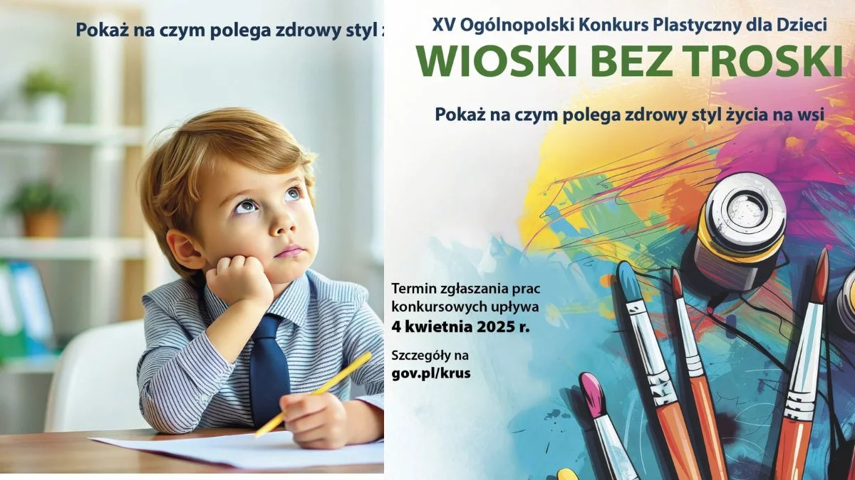 Ogólnopolski Konkurs Plastyczny dla dzieci podhasłem „Wioski bez troski”. Wyślij swoją pracę - Zdjęcie główne