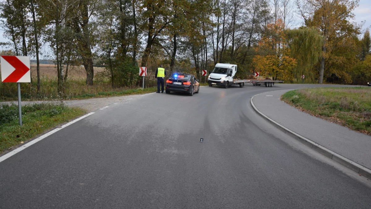 Wypadek motocyklisty w Żarówce - Zdjęcie główne