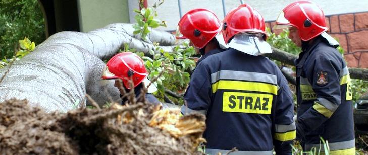 Strażacy usuwali skutki burz - Zdjęcie główne