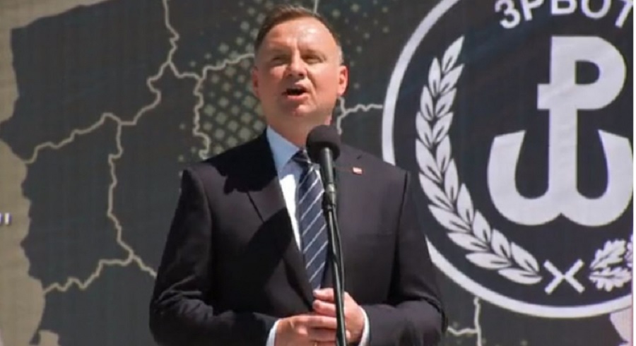 Andrzej Duda w Nowej Dębie chwali terytorialsów [FOTO, VIDEO] - Zdjęcie główne