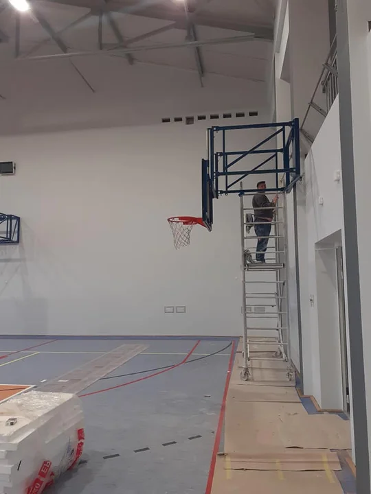 Remont sali gimnastycznej w Przecławiu