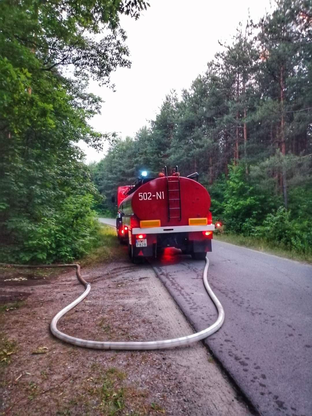 Niemal hektar lasu w ogniu.