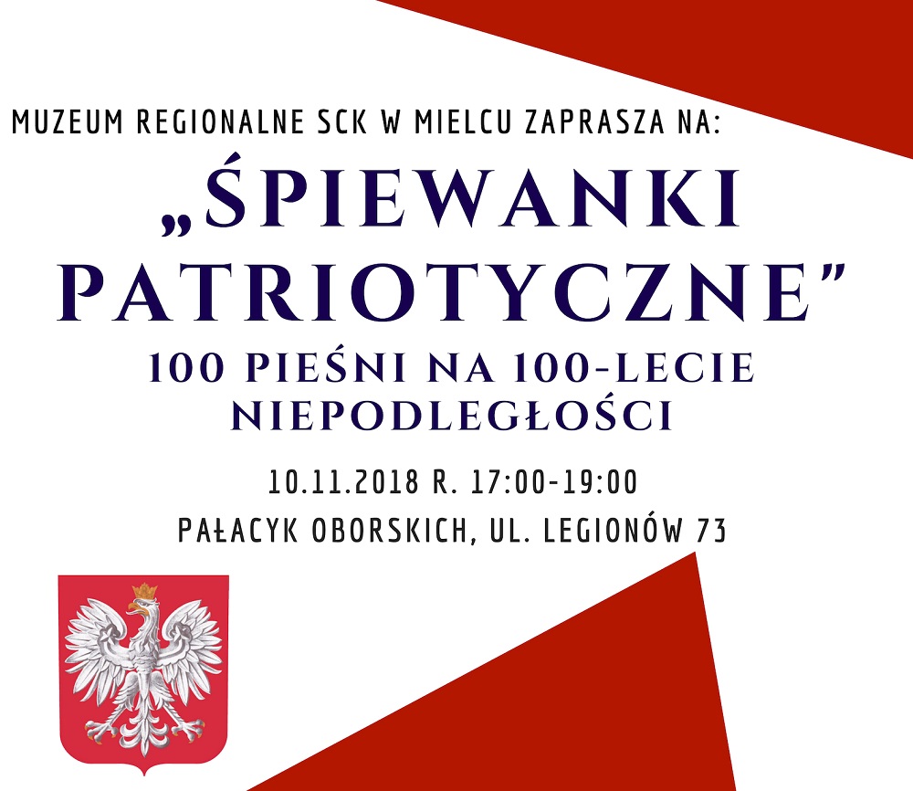 W weekend Muzeum Regionalne zaprasza do wspólnego śpiewania pieśni patriotycznych  - Zdjęcie główne