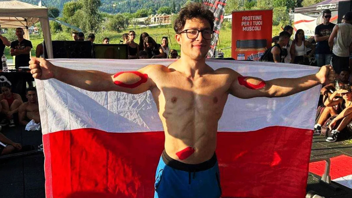 Dominik Pazdyk z Mielca Wicemistrzem Świata oraz Wicemistrzem Polski street workout! - Zdjęcie główne