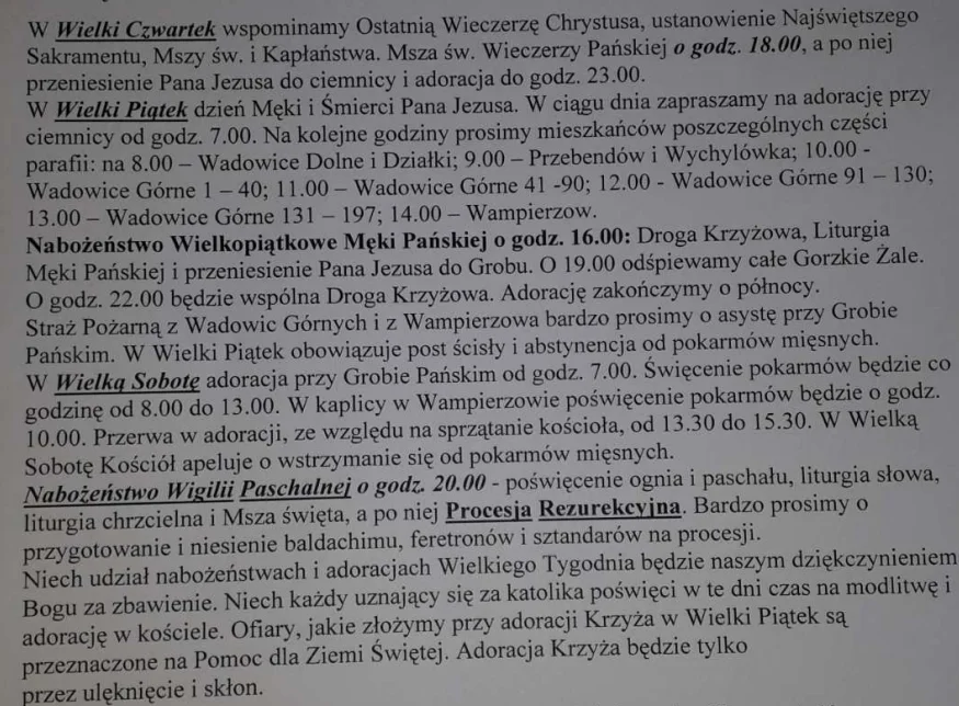 Parafia Wadowice Górne