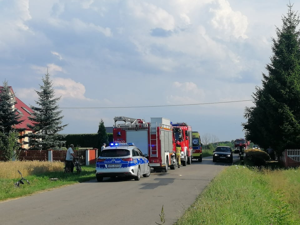 Wypadek w Rudzie. Poszkodowany woźnica - Zdjęcie główne