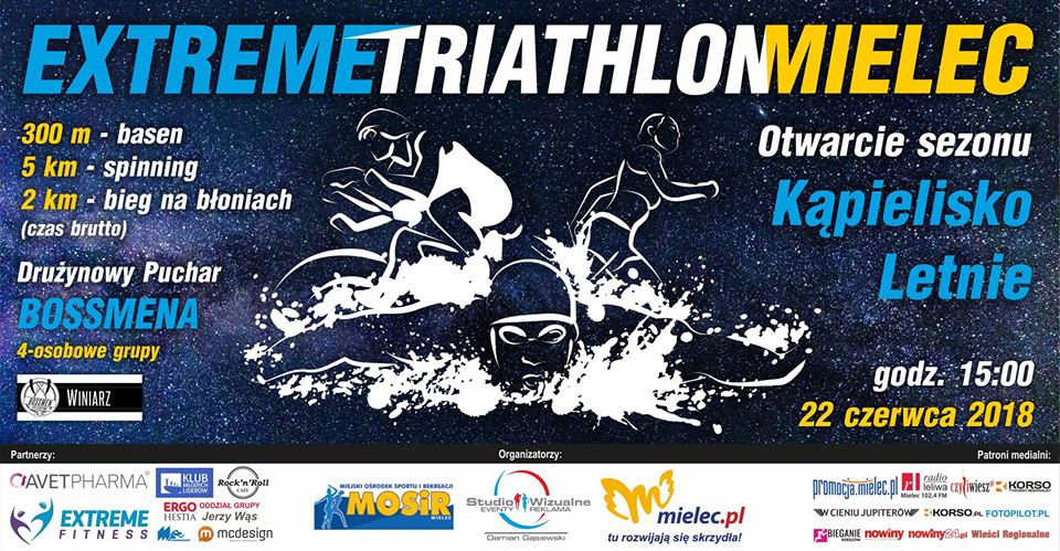 Triathlon po raz kolejny w Mielcu. EXTREME TRIATHLON MIELEC już 22 czerwca! - Zdjęcie główne