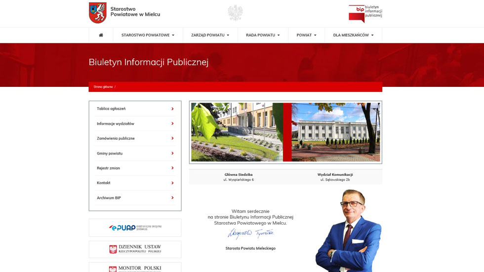 Powiat Mielecki ma nowy Biuletyn Informacji Publicznej - Zdjęcie główne