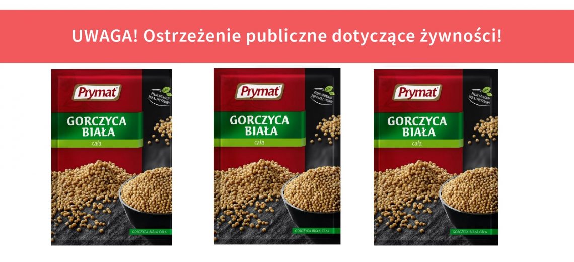 UWAGA! Salmonella wykryta w produkcie „Gorczyca biała cała” - Zdjęcie główne