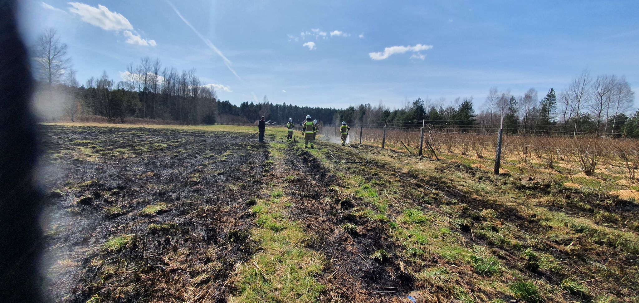 Dwa zastępy straży pożarnej interweniowały w Książnicach [ZDJĘCIA-FILM] - Zdjęcie główne