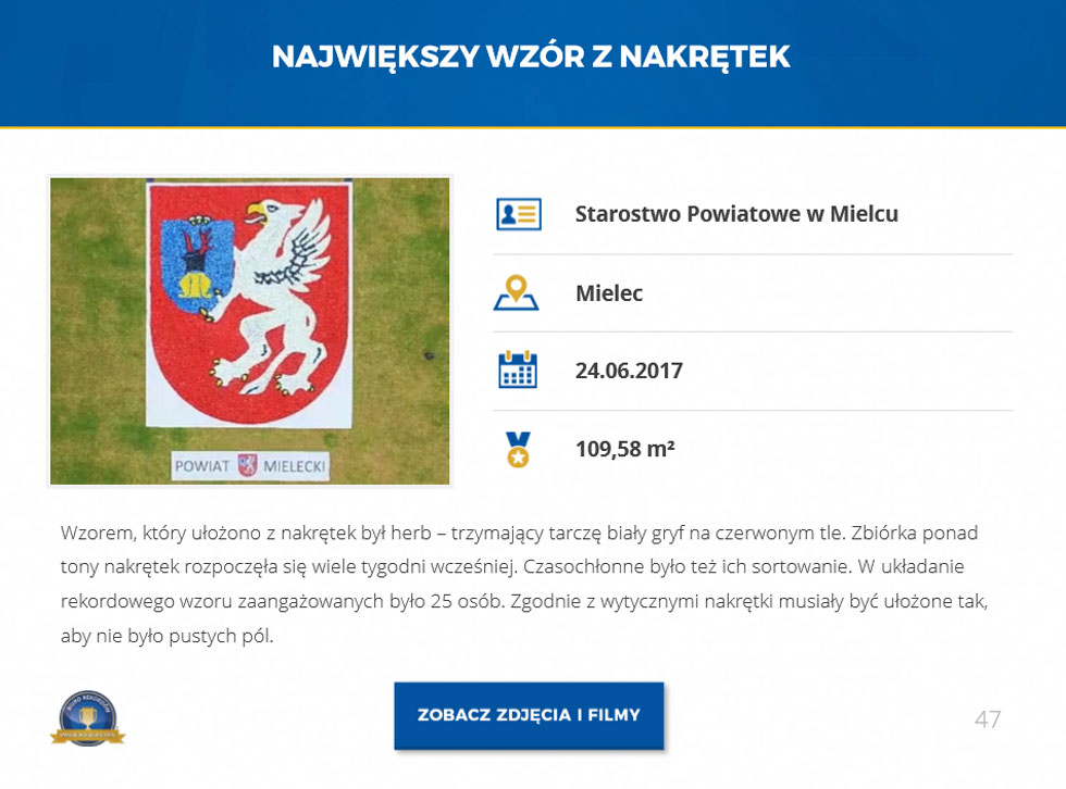Powiat Mielecki w Księdze Rekordów Polski 2018 - Zdjęcie główne