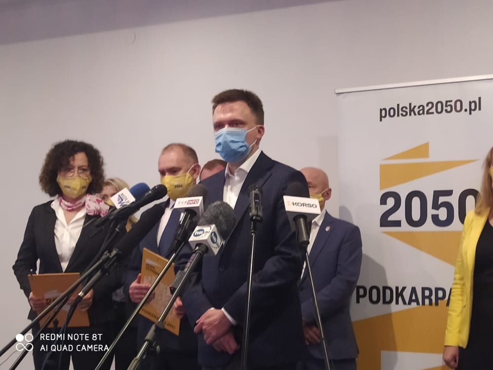 Szymon Hołownia w Mielcu mówił o kryzysie gospodarczym i pandemii  - Zdjęcie główne