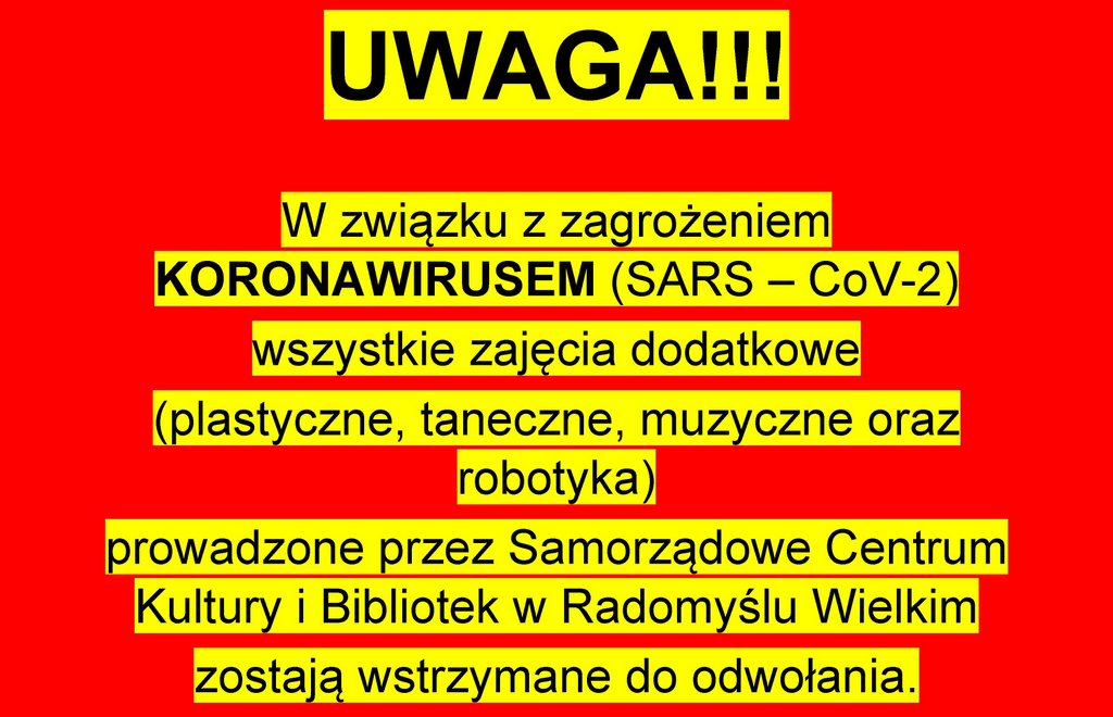 GMINA RADOMYŚL WIELKI: Ograniczenia w działalności publicznej - Zdjęcie główne