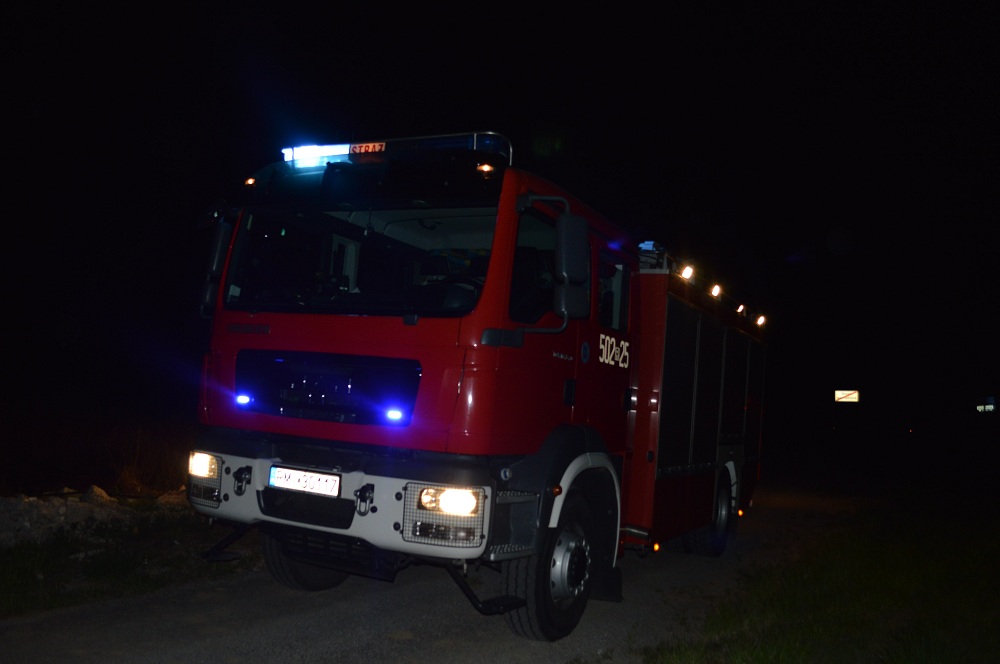 Nocna akcja strażaków w Borowej - Zdjęcie główne