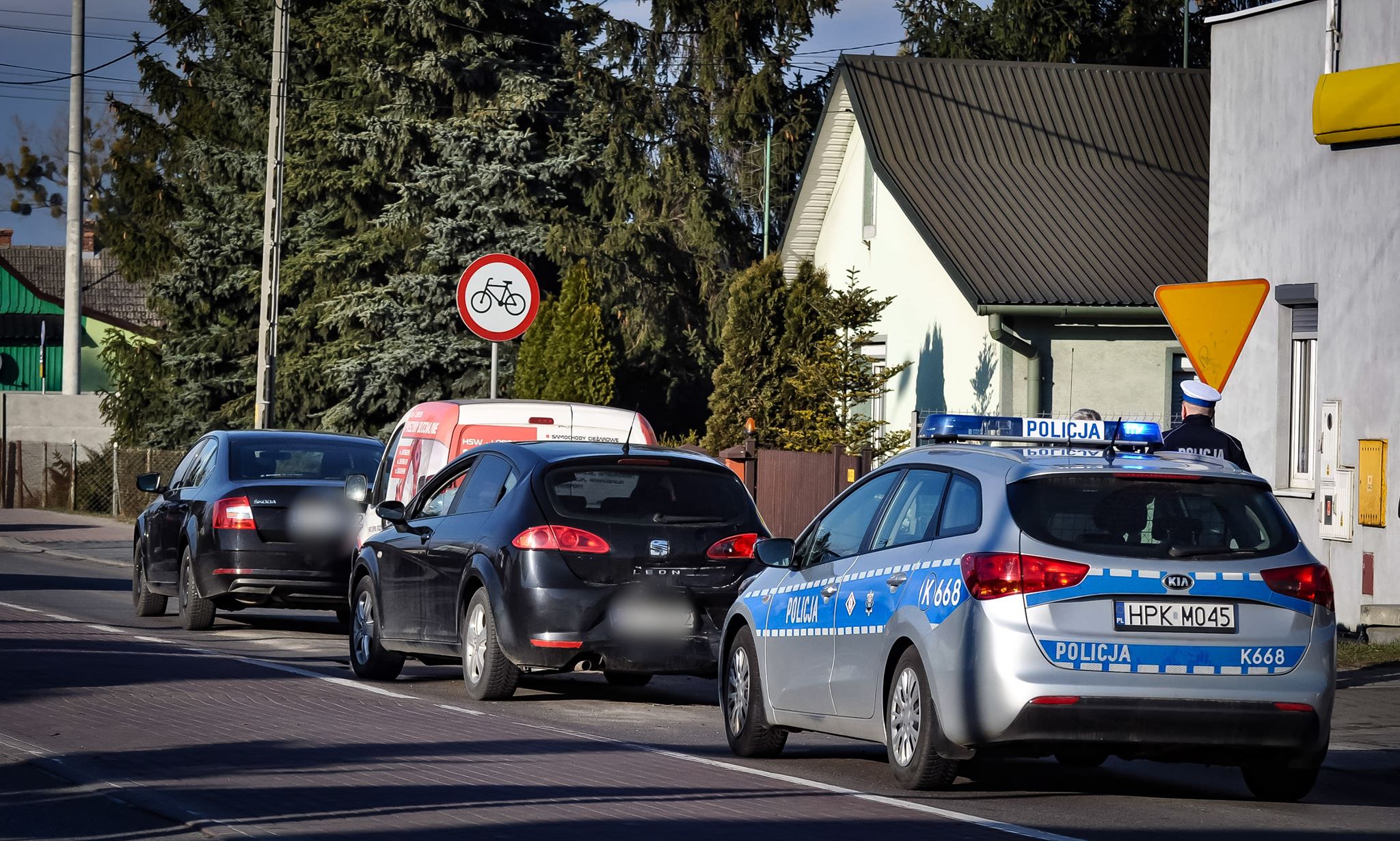 Kolizja czterech aut na ul. Sienkiewicza - Zdjęcie główne