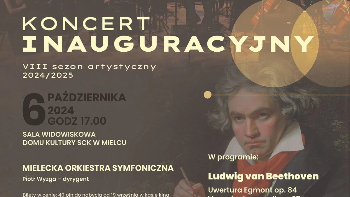 Już niedługo usłyszymy koncert rozpoczynający VIII sezon artystyczny Mieleckiej Orkiestry Symfonicznej [PLAKAT] - Zdjęcie główne