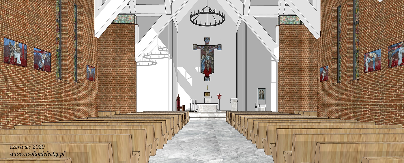 Kościół w Woli Mieleckiej ma już zaprojektowane wnętrze - Zdjęcie główne