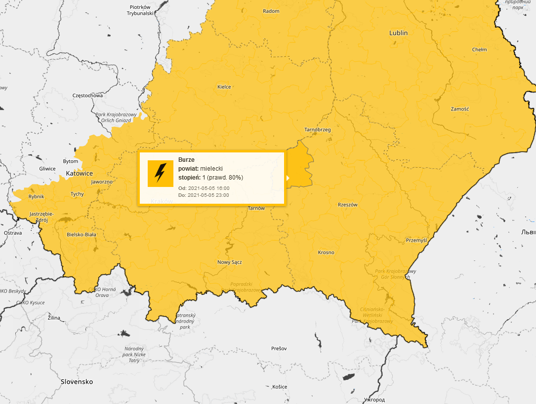 IMGW ostrzega przed nawałnicą - Zdjęcie główne