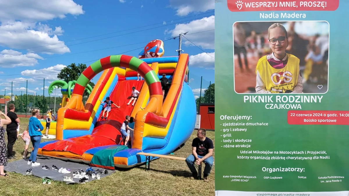 Piknik rodzinny w Czajkowej już 22 czerwca. Będzie zbiórka charytatywna dla Nadii Madery [PLAKAT] - Zdjęcie główne