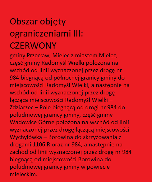 Zmiana obszarów objętych ograniczeniami w związku z ASF