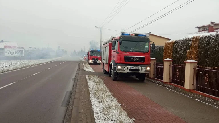 Mielec. Pożar domu na ulicy Rzochowskiej