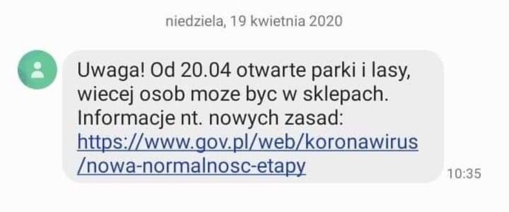 SMS od rządu przychodzą już na nasze telefony - Zdjęcie główne