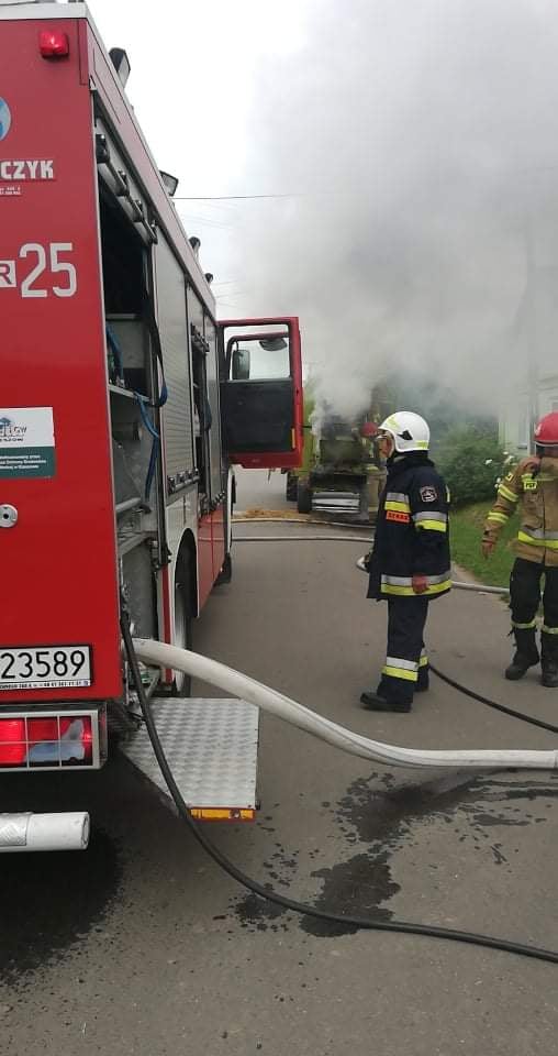 Pożar sprzętu rolniczego w Bożej Woli.