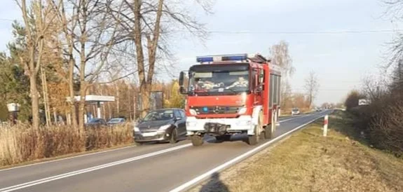 Trzciana. Pożar kotłowni  - Zdjęcie główne