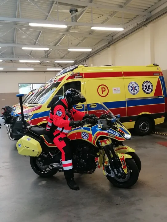 Pierwszy na Podkarpaciu motoambulans testowany w Mielcu - Zdjęcie główne