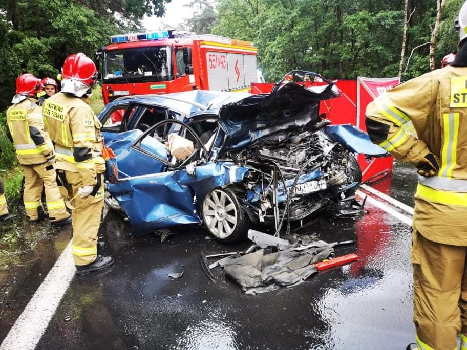 Wyprzedzał w miejscu gdzie jest to zakazane! Czy sprawca śmiertelnego wypadku koło Stalowej Woli był pod wpływem alkoholu? - Zdjęcie główne