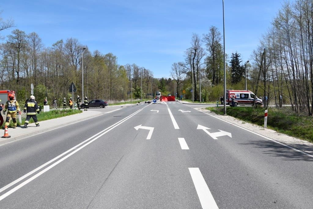 Wypadek na trasie Tarnów-Mielec - Zdjęcie główne