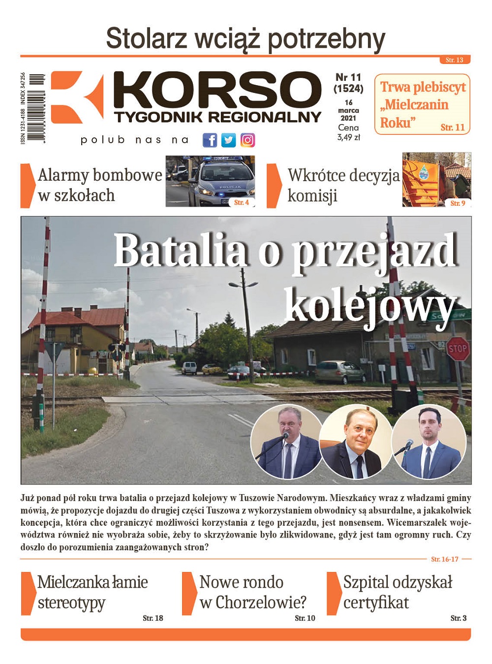 Tygodnik Regionalny KORSO nr 11/2021 - Zdjęcie główne