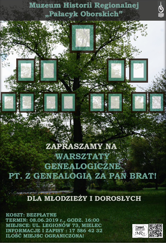 Juz dziś warsztaty genealogiczne w Pałacyku Oborskich! - Zdjęcie główne