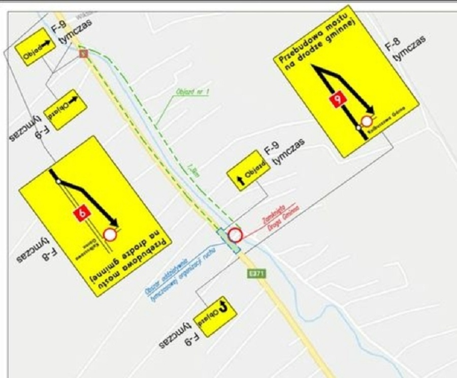 Z REGIONU. Kolbuszowa Górna – utrudnienia na drodze krajowej i drodze gminnej za rzeką - Zdjęcie główne