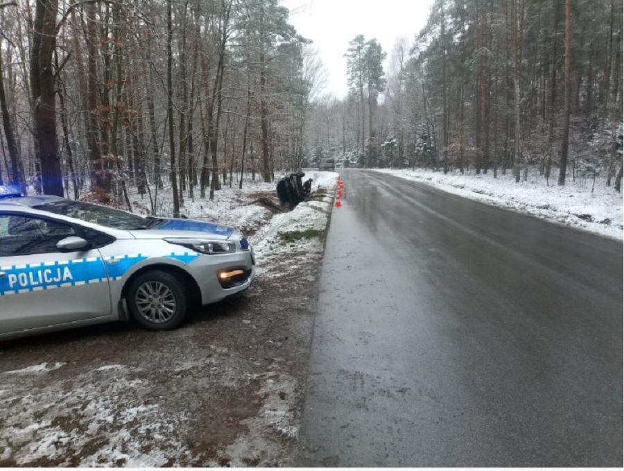 Z PODKARPACIA. Wypadek z udziałem Ukraińców w Leszczach. Do szpitala trafiła 48-latka - Zdjęcie główne