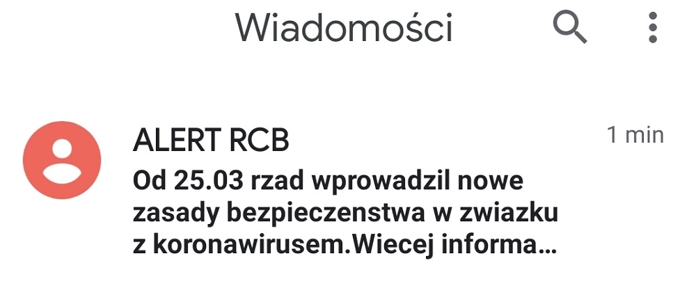 RCB uruchomiło alert o nowych zasadach bezpieczeństwa w związku z koronawirusem - Zdjęcie główne