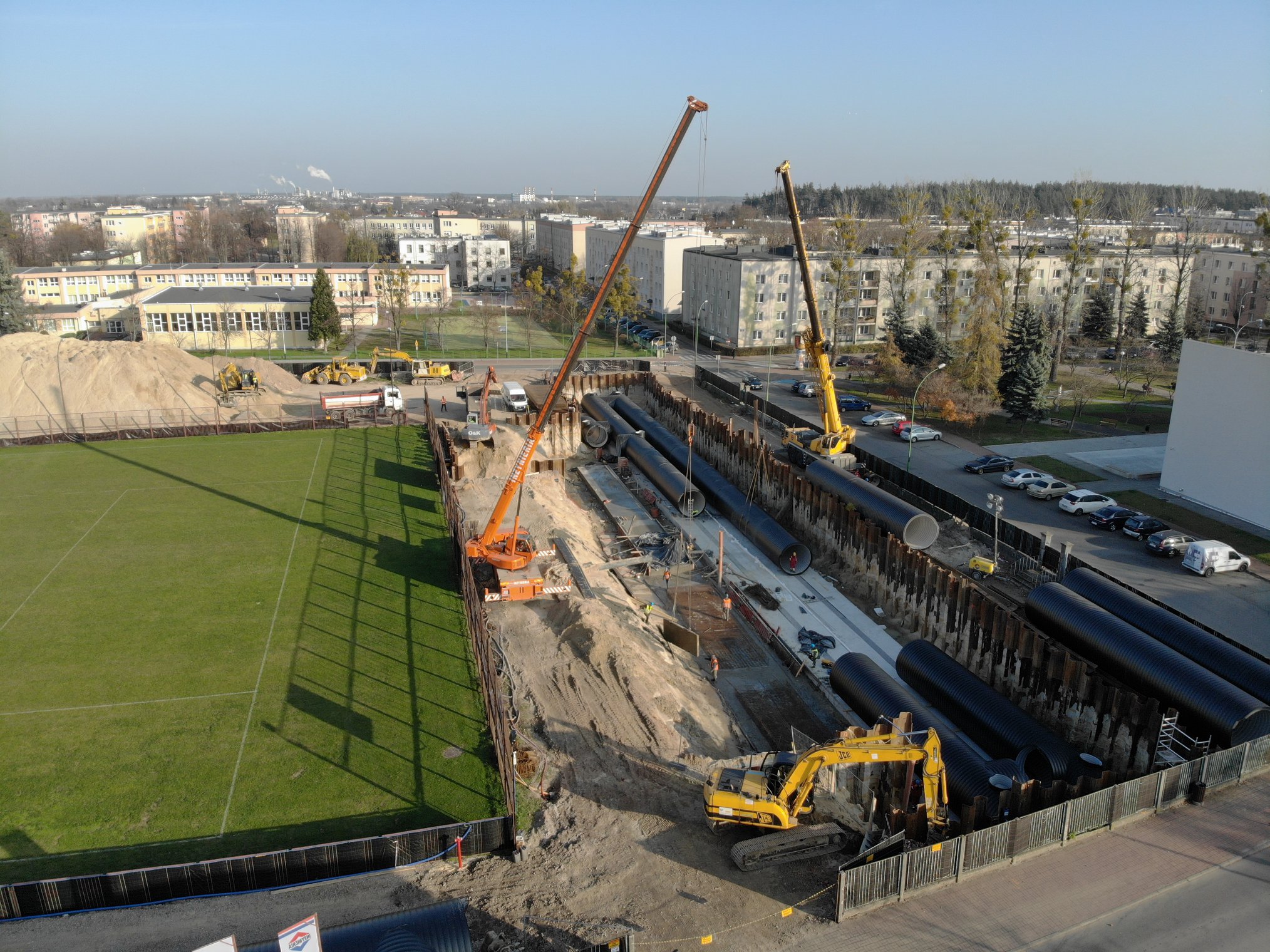 To robi wrażenie! Mamy zdjęcia z budowy zbiorników retencyjnych [FOTO] - Zdjęcie główne