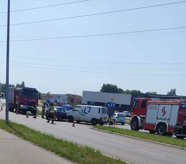 Do zderzenia doszło na ulicy Kwiatkowskiego w Mielcu.