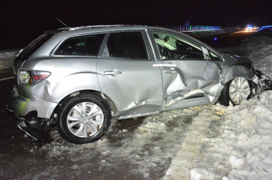 Podkarpacie: Wypadek na autostradzie A4. Wpadł w poślizg - Zdjęcie główne