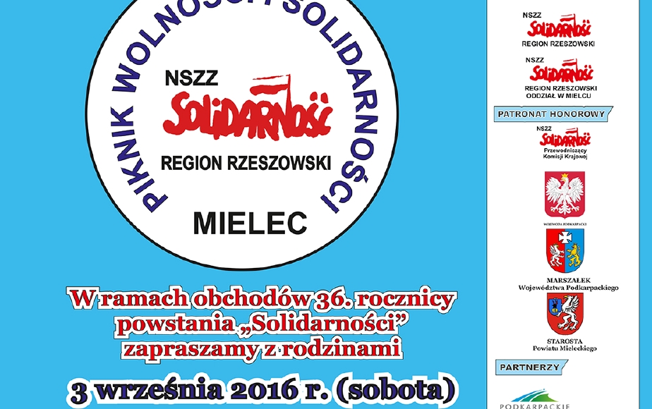 [PATONAT KORSO] Piknik Wolności i Solidarności 3 września - Zdjęcie główne