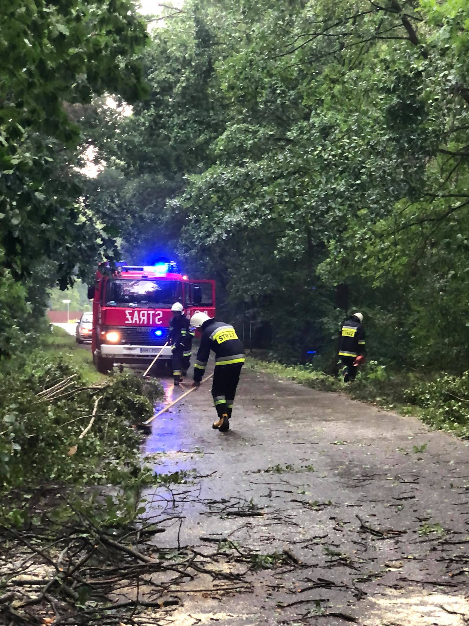 Ulewne deszcze. Podtopienia i zablokowane drogi w powiecie mieleckim [ZDJĘCIA] - Zdjęcie główne