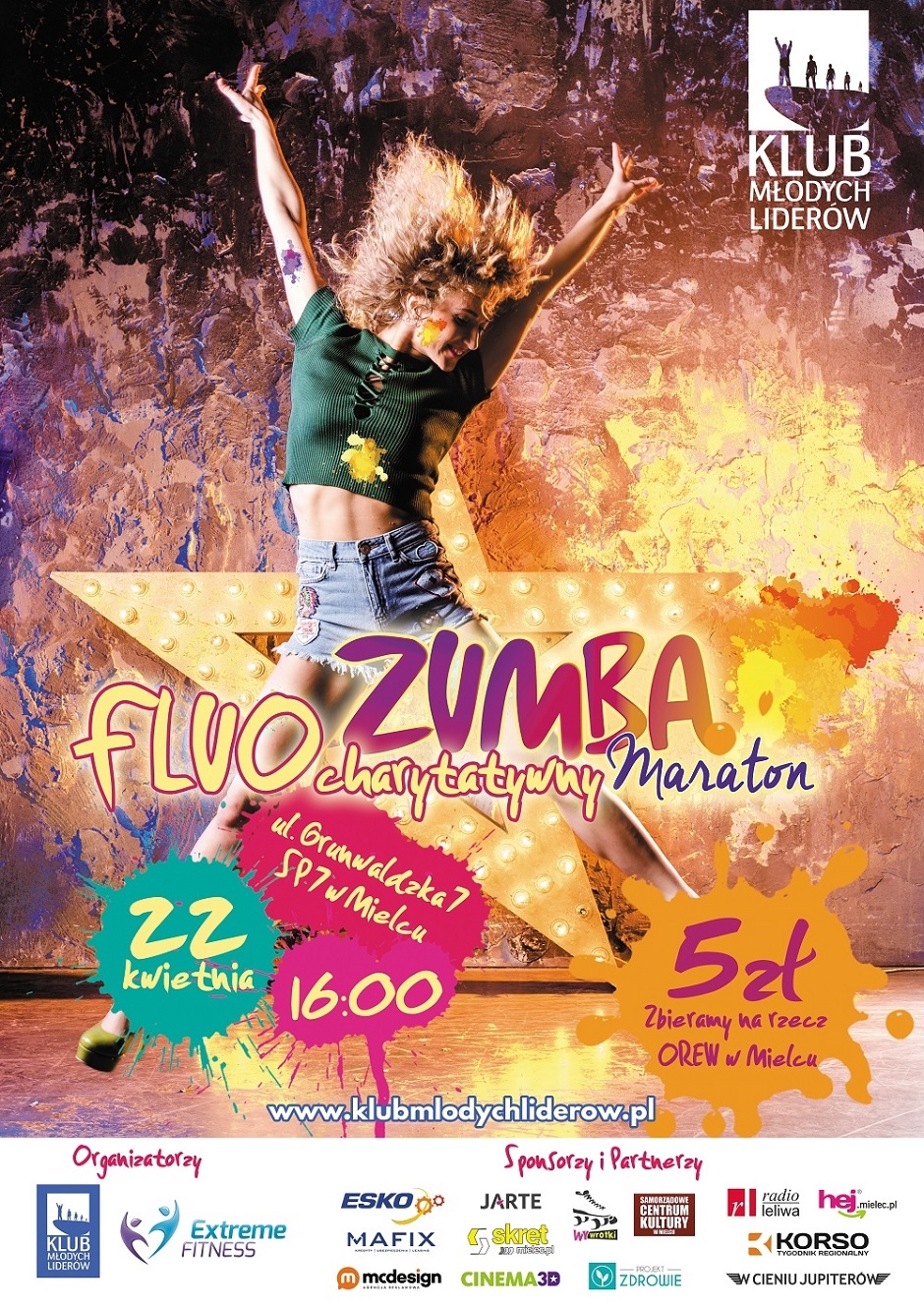 Kolorowa Zumba w ciemności - Zdjęcie główne