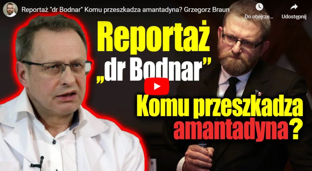 Reportaż o dr Bodnarze i amantadynie! To może być hit - Zdjęcie główne